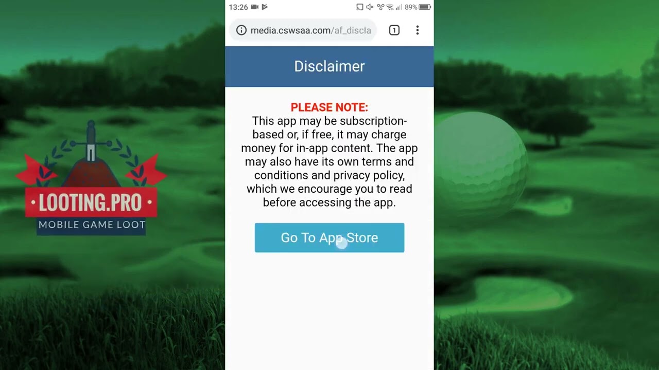 golf clash hack scam