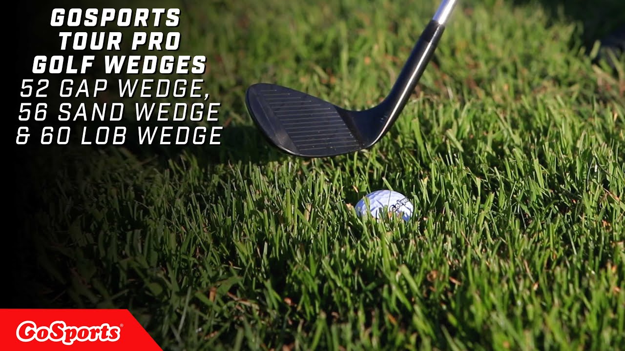 GoSports Tour Pro Golf Wedges – 52 Gap Wedge, 56 Sand Wedge and 60 Lob Wedge