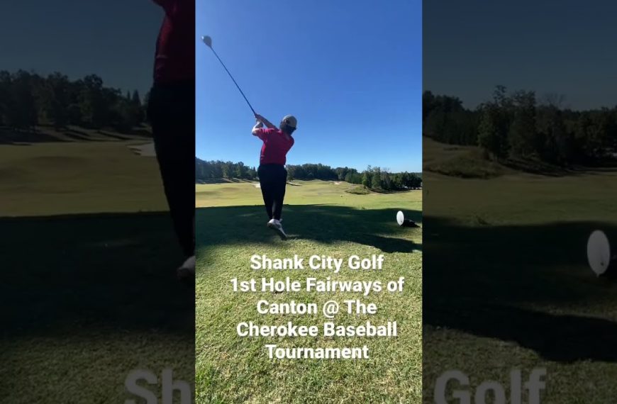 Shank City Golf Drives from 1st hole @ Fairways Of Canton. Cherokee Baseball Tournament. #pga #golf