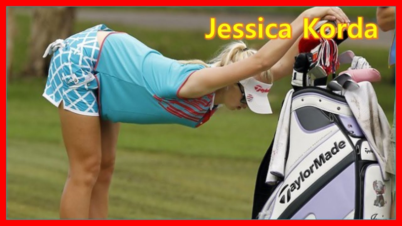 Beauty Golfer Jessica Korda Warm up Range Practice, 美女長打実力者「ジェシカ・コーダ」ドライビングレンジウォームアップ練習スイング＆スローモーション