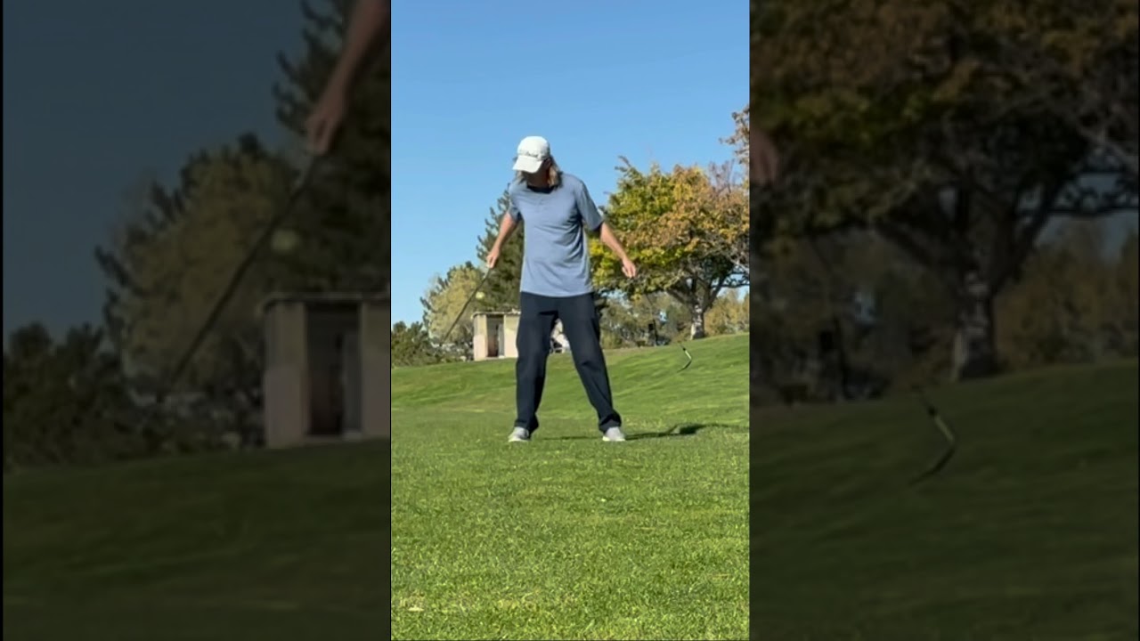 It might go farther golf ball bouncing trick #golf