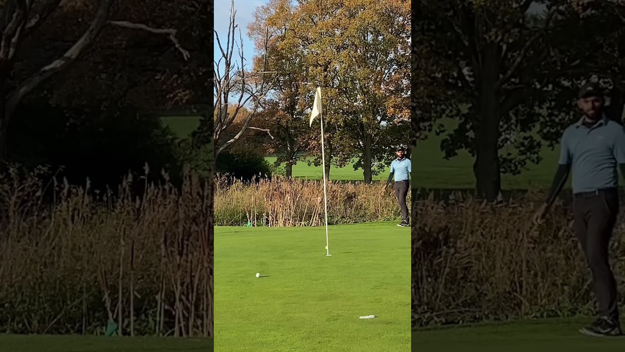 Are you chipping or putting from here? And where is your ball going…..