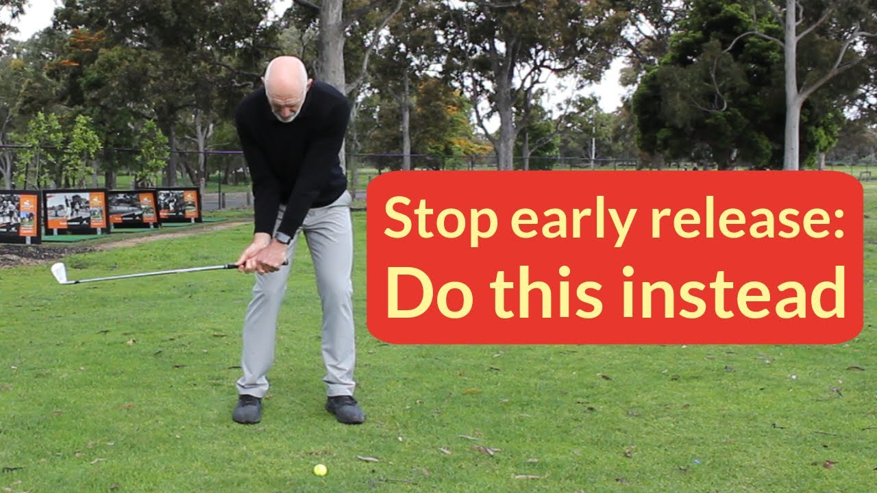 Golf swing drills to stop early release
