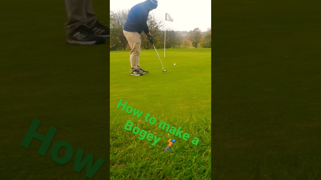 How to make a bogey in just 18seconds #Golf