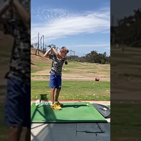 This Golf beginner's Swing Looks Pretty Sweet in Slow Motion!