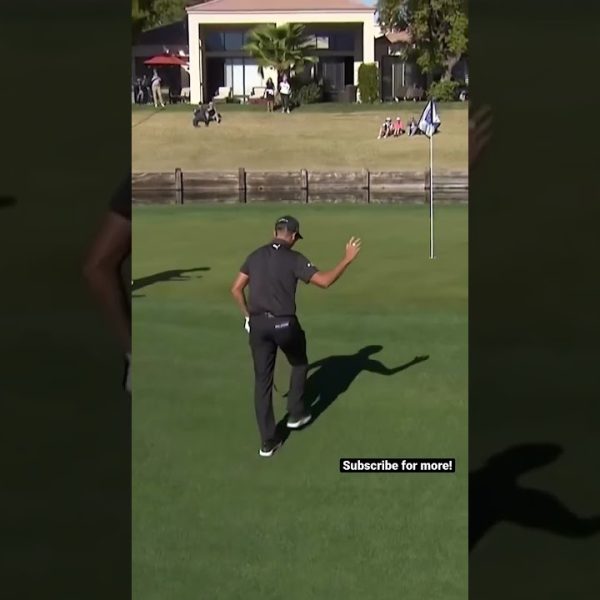 Rickie Fowler walks in his chip! #golf #golfer #golfswing #golftips #pga #pgatour #golflife