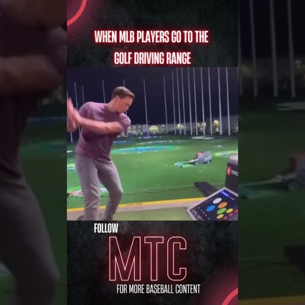 When MLB Players Go To The Golf Driving Range