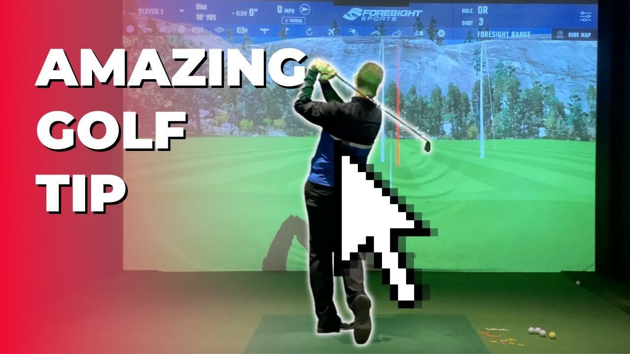 AMAZING GOLF TIP: Release the BUTT of the CLUB for LONG STRAIGHT SHOTS