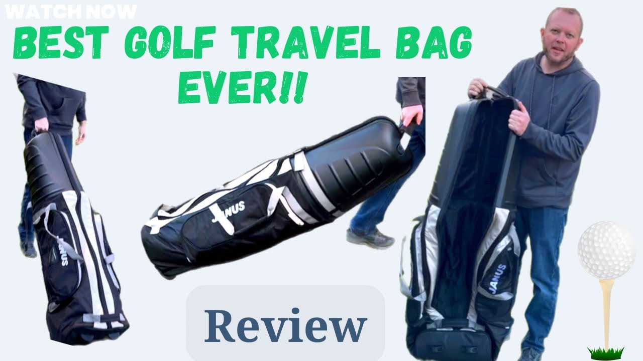 Best most convenient golf travel bag- hard and soft sided hybrid by Janus. Amazon review. Subscribe!
