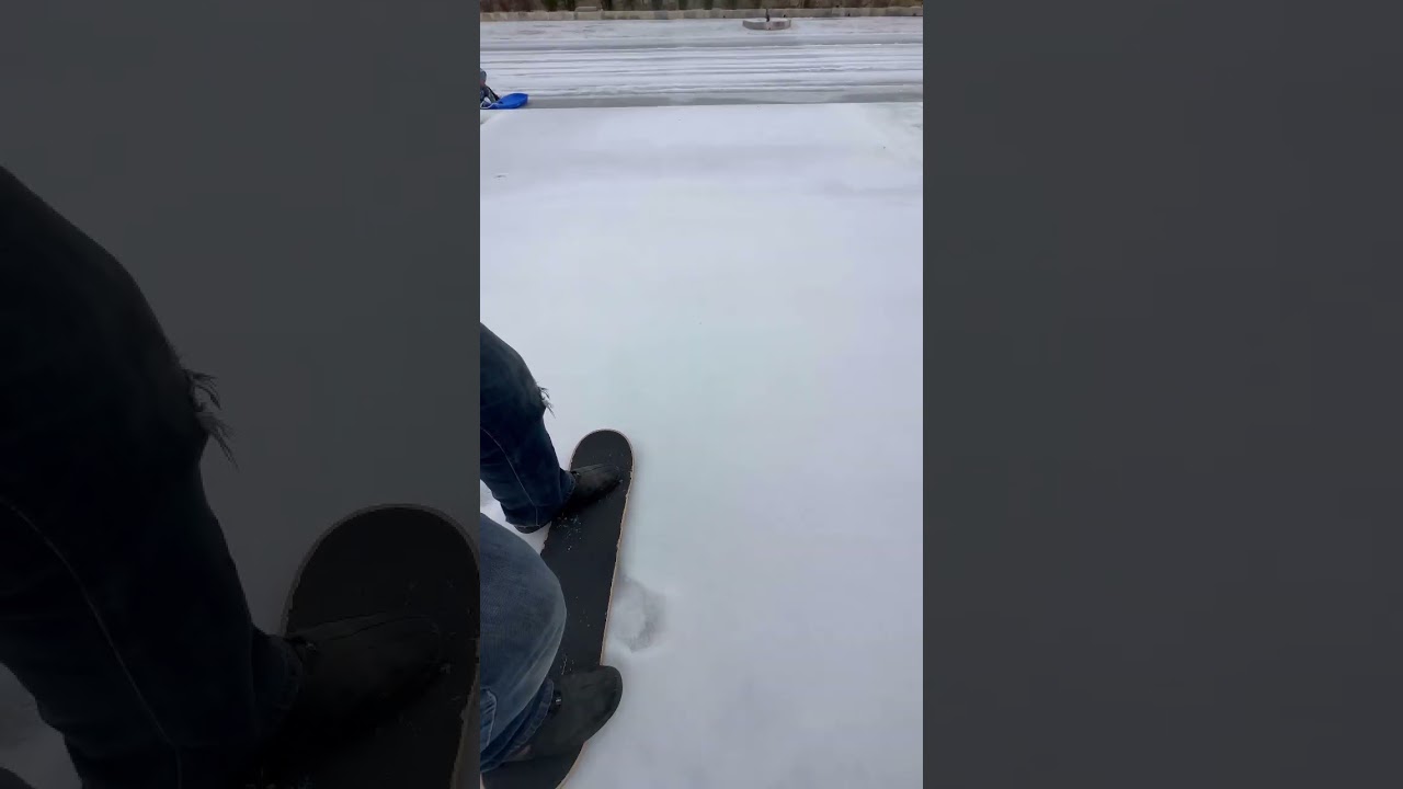 Snowskating on Ice in Texas in My Golf Shoes! Why Not?