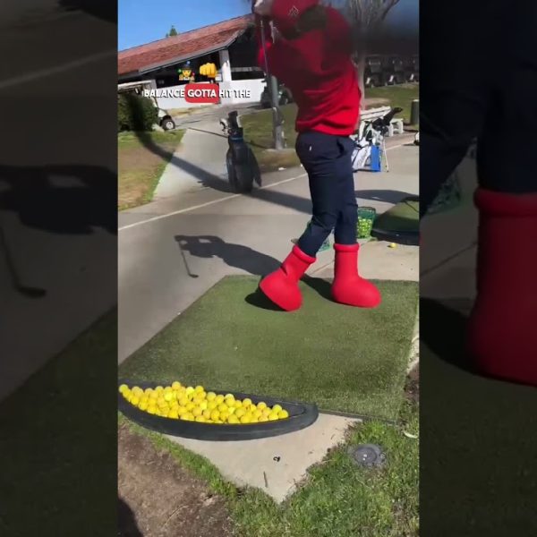 I Wore The MSCHF Big Red Boots to play golf. What should I do next?