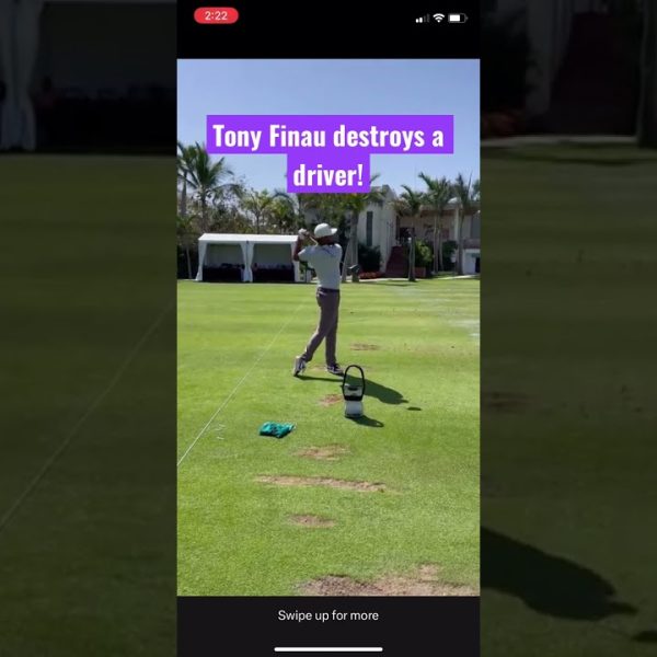 Tony Finau destroys a golf driver! #tonyfinau #golf #pgatour