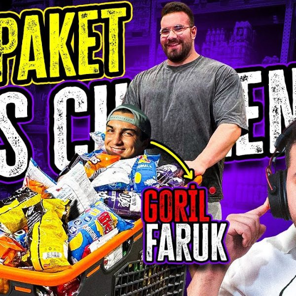 100 PAKET CİPS CHALLENGE! @GorilFaruk @unlosttv