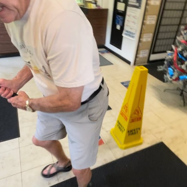 Assaulted with a golf club at the Clark Mills,NY post office. John is going to be arrested.