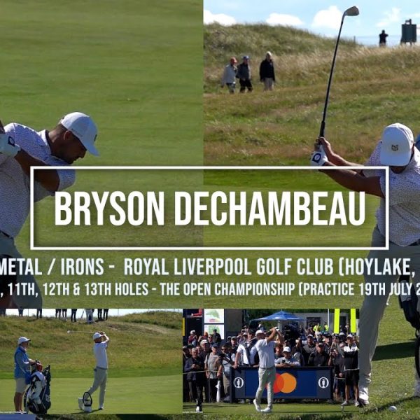 Bryson DeChambeau Golf Swing Fairway Metal & Irons, Royal Liverpool Golf Club (Hoylake) July 2023