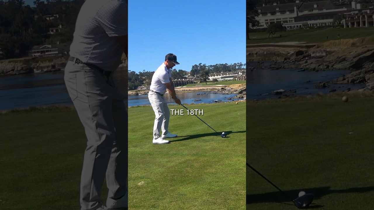 Can I make birdie on the most famous hole in golf? #golf #golfswing #golfclub #pebblebeach