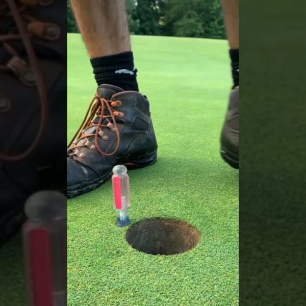 Drill golf ball holes