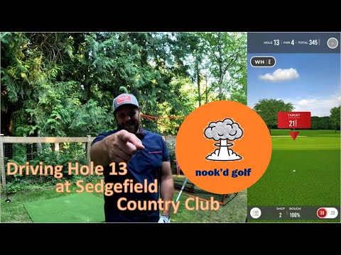 Driving Sedgefield Country Club Hole 13 - Rapsodo MLM 2 Pro Simulation