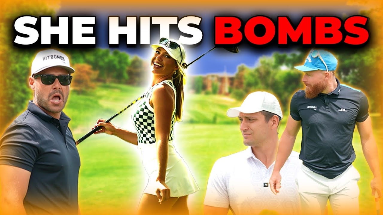 FOURSOME w/ Gabi Powel | Team HitBombs DESTROYS Mile-High Golf Course