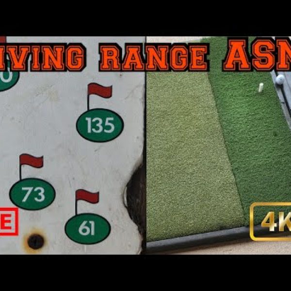 GOLF COURSE DRIVING RANGE ASMR 4K