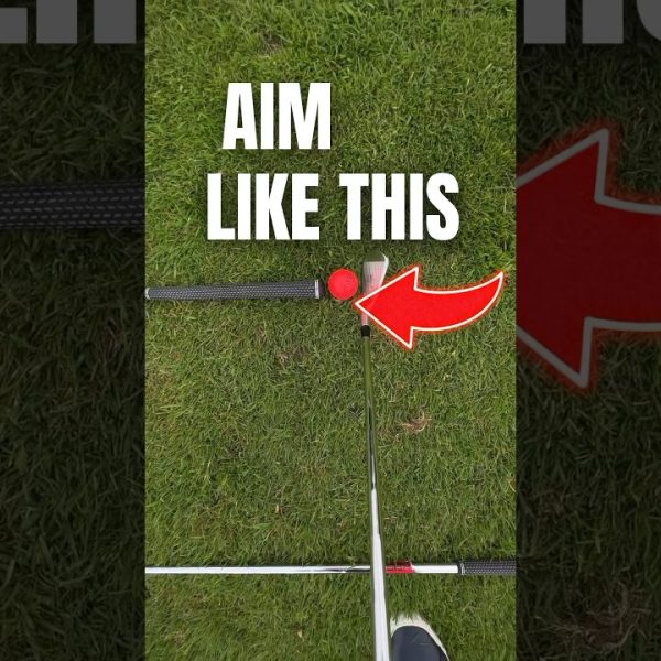 INSTANT AIM FIX! I use this on EVERY SHOT #golf #golftechnique #golftips #golfadvice #golfswing