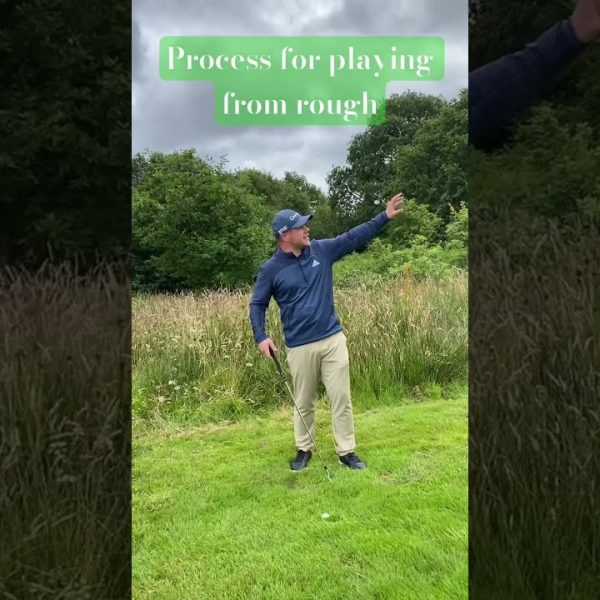 Process for selecting club and shot when playing from the rough #golf #golfer #golftips #swingtips