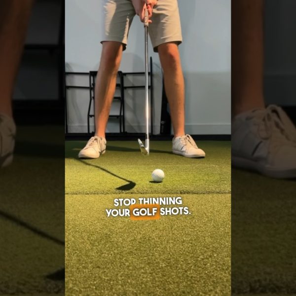 The Exact Solution To STOP Thinning Golf Shots… #shorts