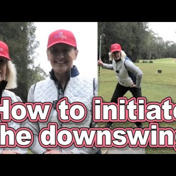 The ProGolfGals show you the two triggers to initiate the downswing in the golf swing.